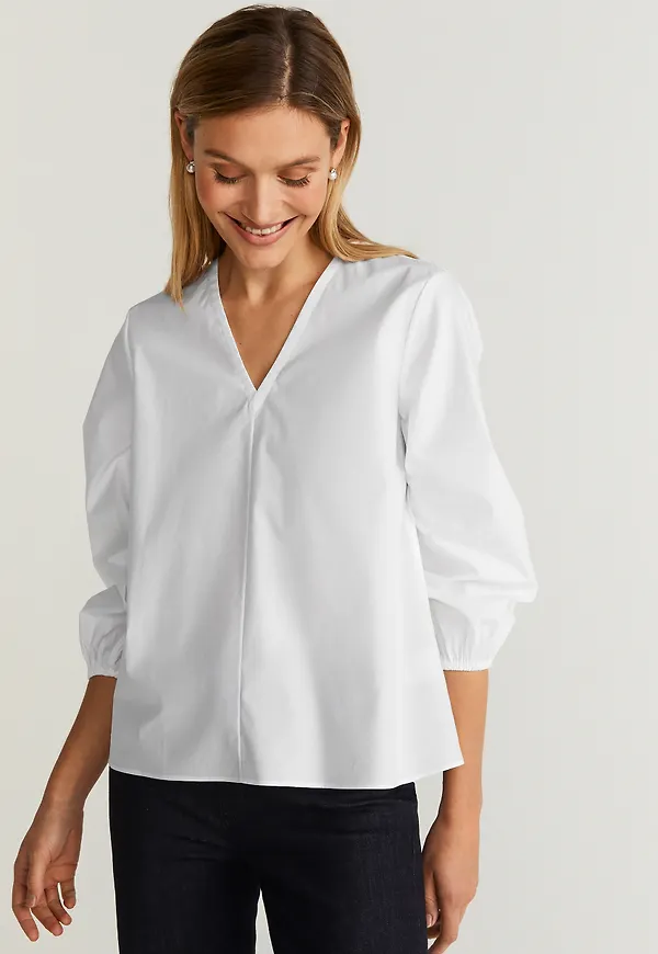 Alina poplin blouse
