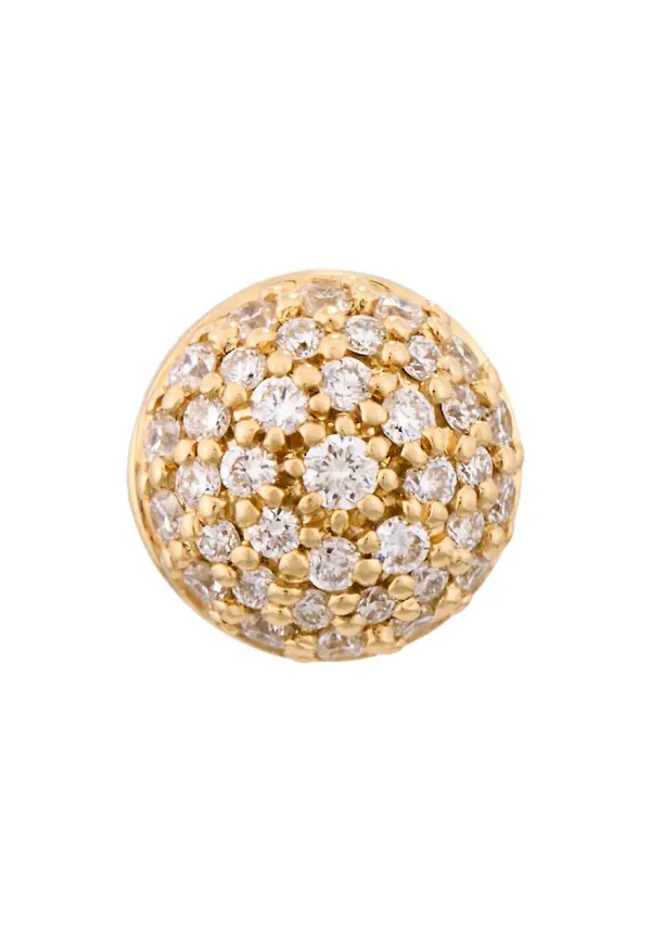ALINKA Black Caviar diamantörhänge i 18K gult guld - Metallic