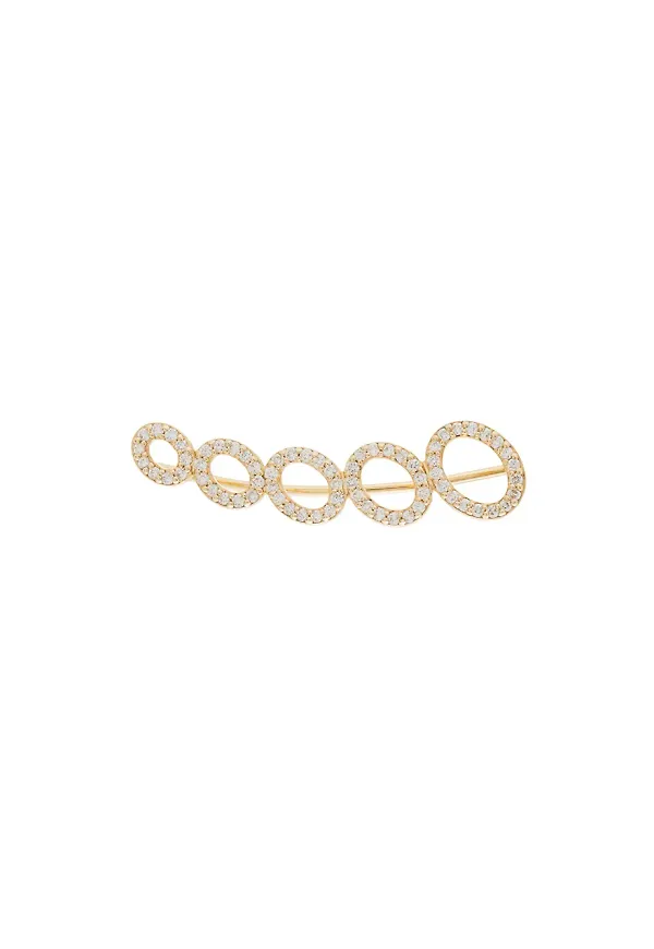 ALINKA CLOUD diamantörhängei 18kt rött guld - Guldfärgad