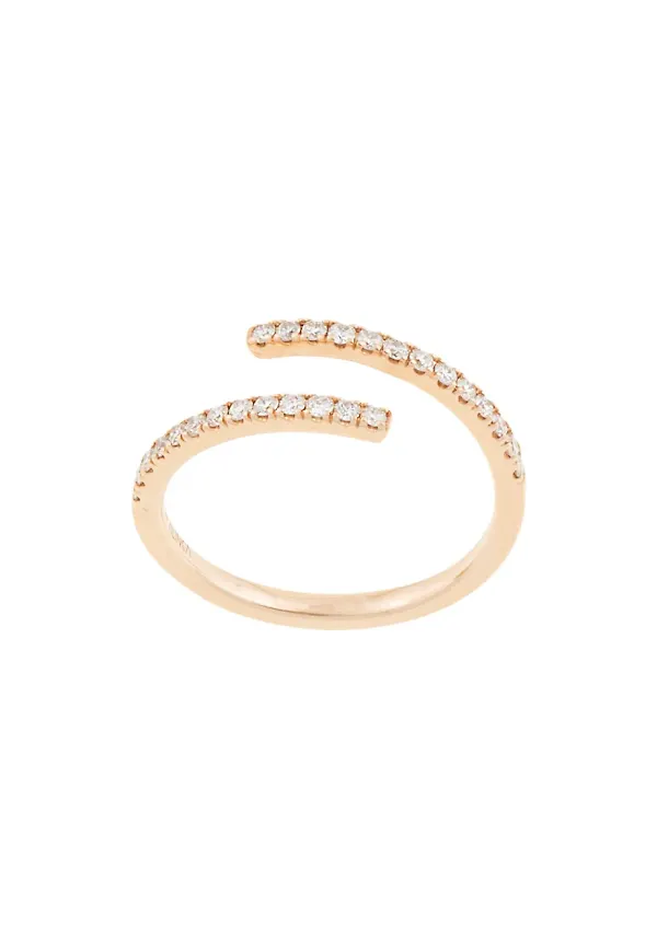 ALINKA ECLIPSE diamantring i 18kt roséguld - Guldfärgad