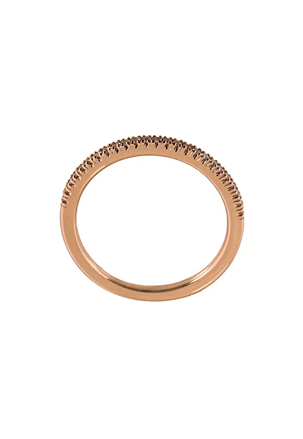 ALINKA ring i 18K roséguld med diamanter - Metallic