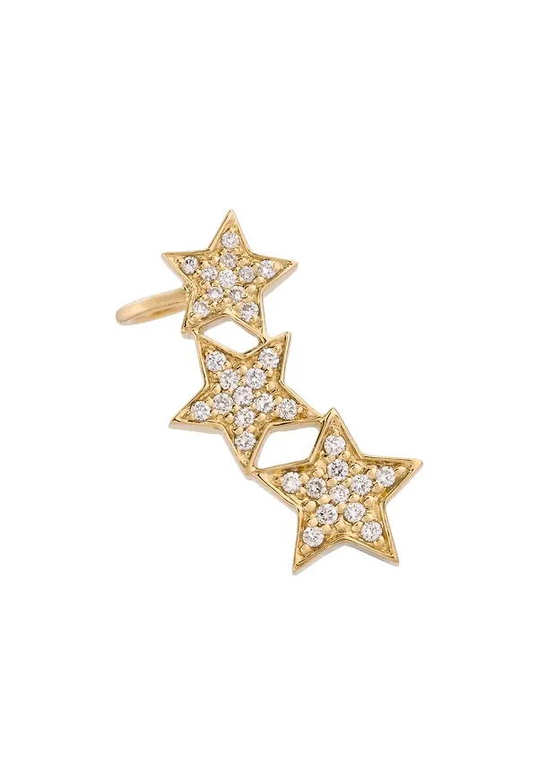 ALINKA STASIA Triple Star diamantörhänge för höger öra - Metallic