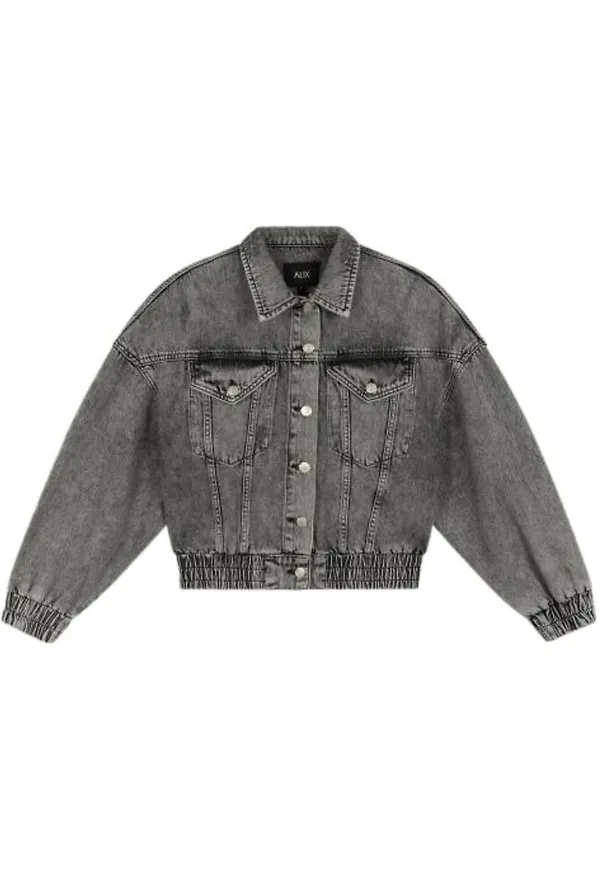 Alix The Label - Jeansjackor - Svart - Dam - Storlek: M