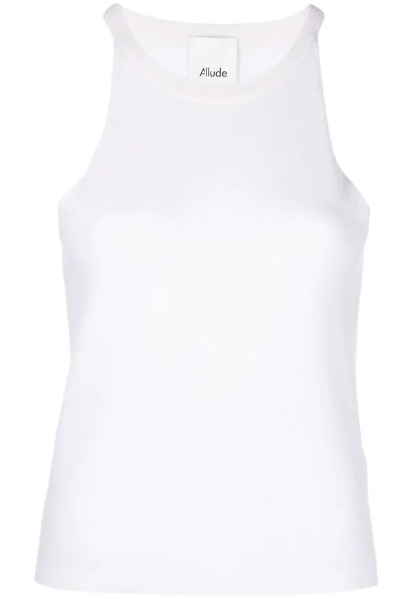 Allude stickat linne i kashmir - Neutral