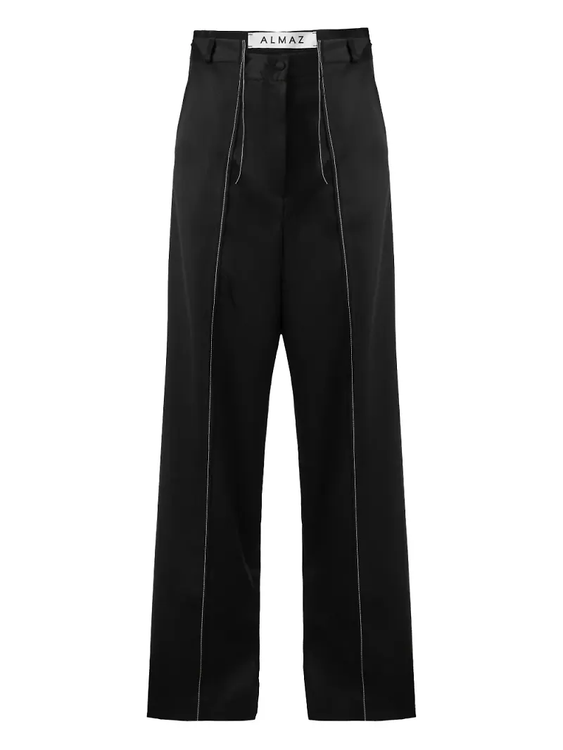 Almaz byxor med mellansöm - Svart