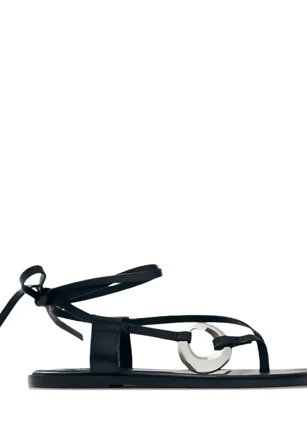 ALOHAS Morosia platta sandaler - Svart