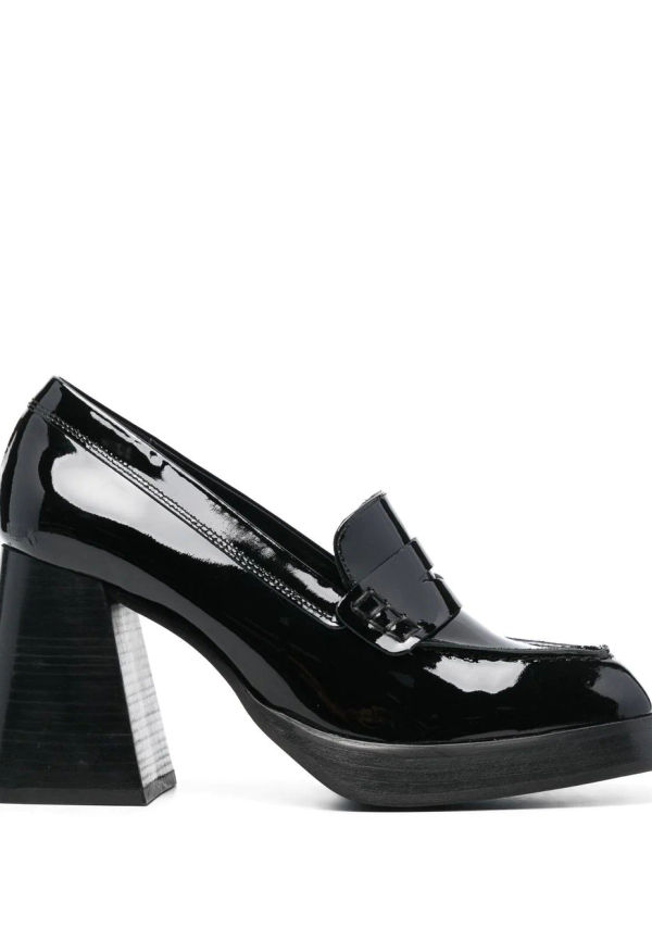 ALOHAS Take Off loafers i lackat läder - Svart