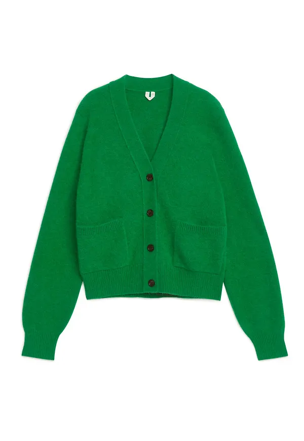Alpaca & Merino Cardigan - Green