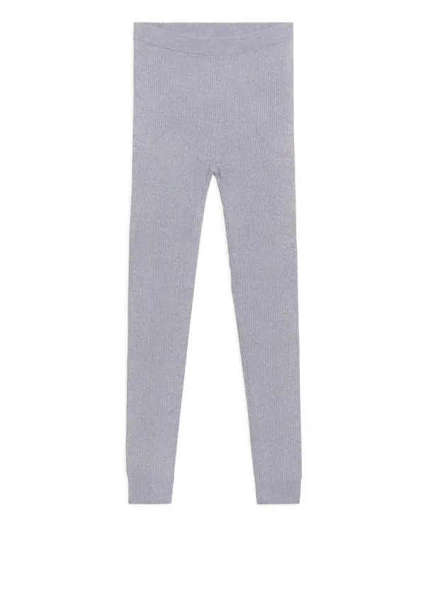 Alpaca Blend Leggings - Blue
