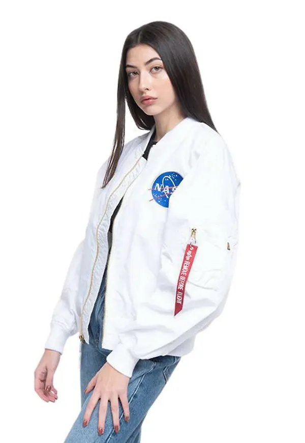 Alpha Industries - Bomberjackor - Vit - Dam - Storlek: Xs,L,S