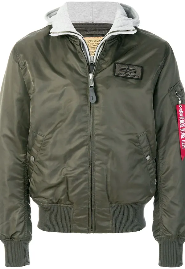 Alpha Industries layered bomber jacket - Grå