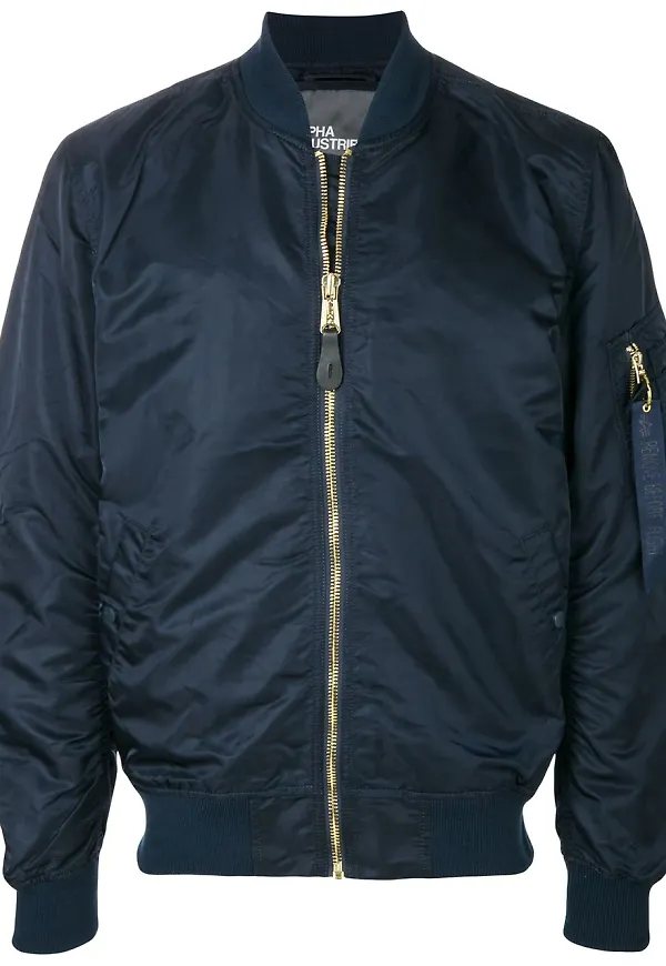 Alpha Industries oversized bomber jacket - Blå