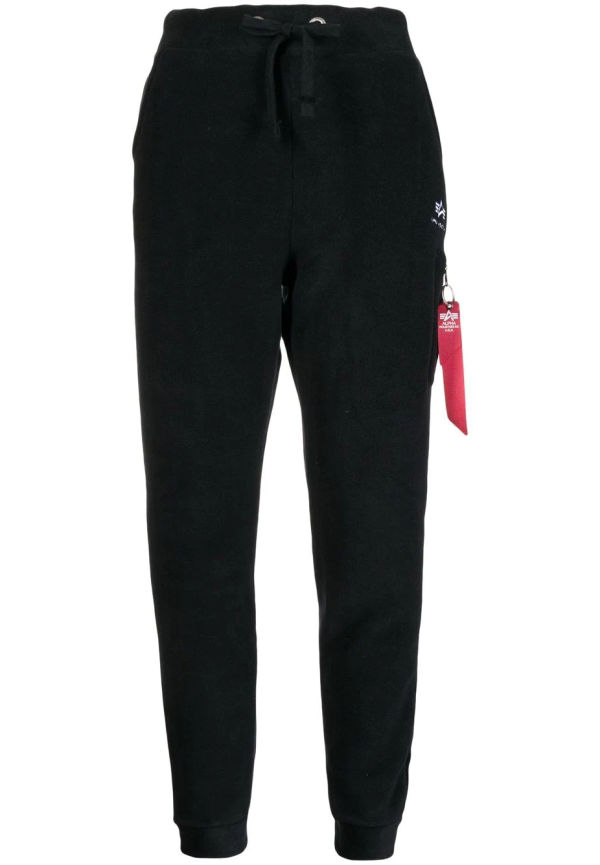 Alpha Industries trackpants med dragsko - Svart