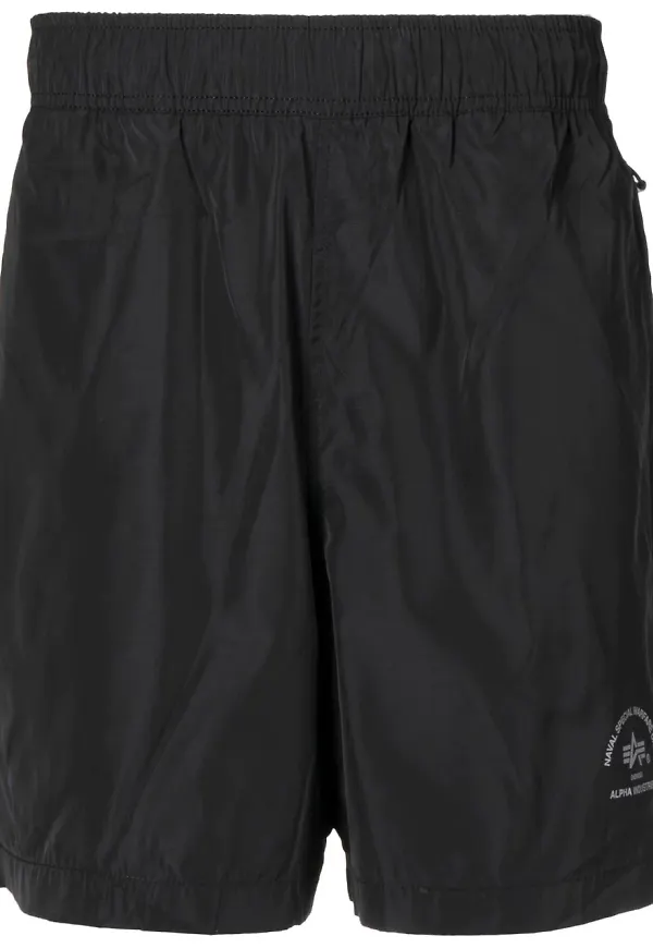 Alpha Industries träningsshorts med logotyp - Svart