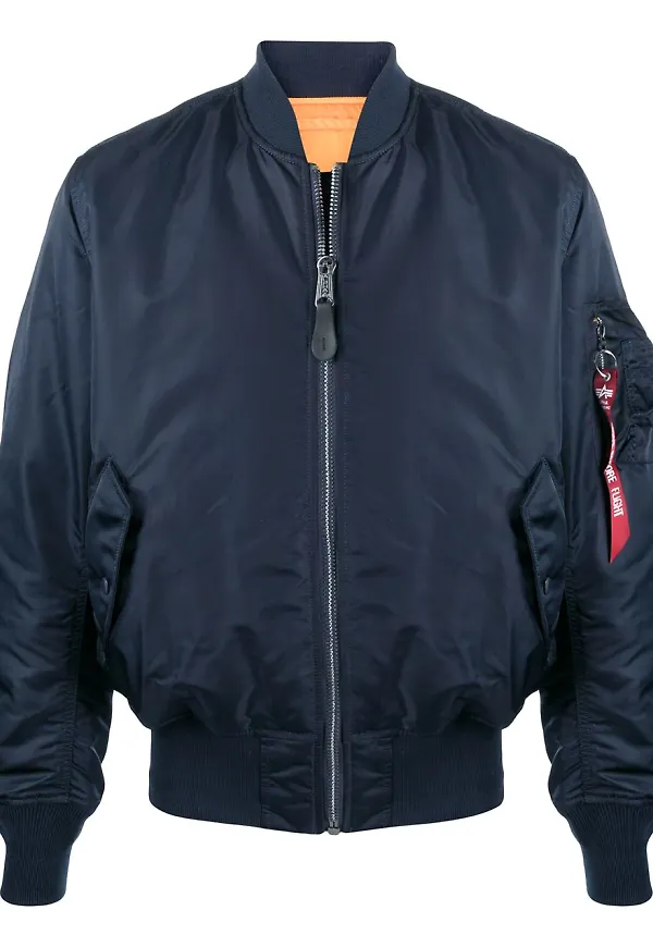 Alpha Industries vändbar bomberjacka - Blå
