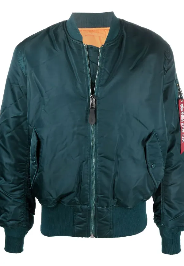Alpha Industries vändbar bomberjacka - Blå