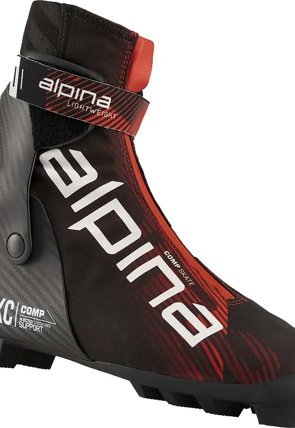 Alpina Unisex Comp Skate Black/Red