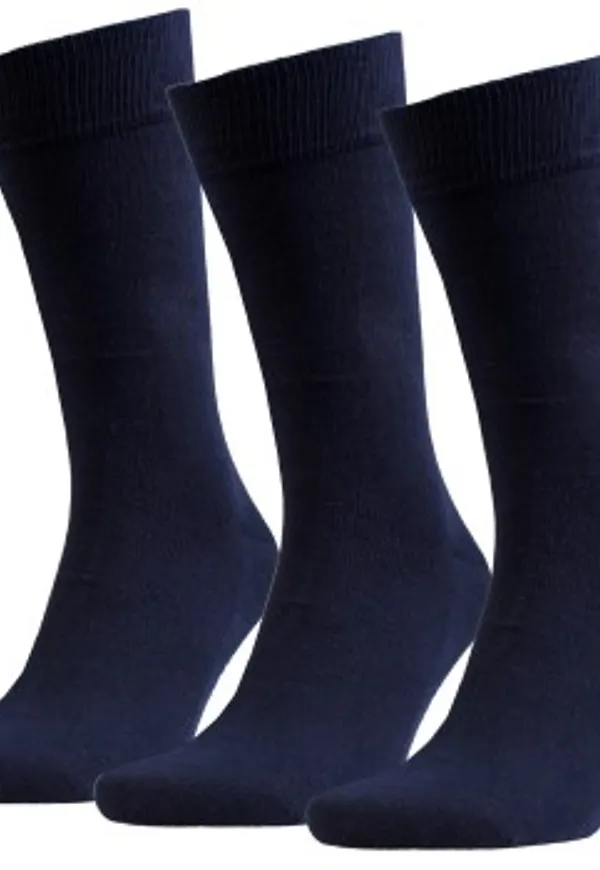 Amanda Christensen Strumpor 3P True Combed Cotton Sock Marin Strl 39/42