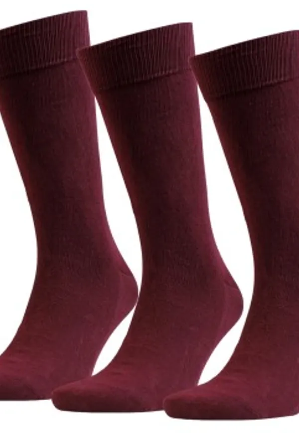 Amanda Christensen Strumpor 3P True Combed Cotton Sock Röd Strl 47/50