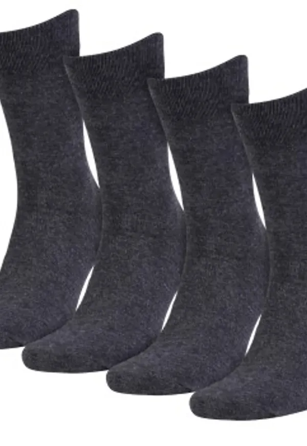 Amanda Christensen Strumpor 4P Bamboo Crew Socks Antracit Strl 35/38