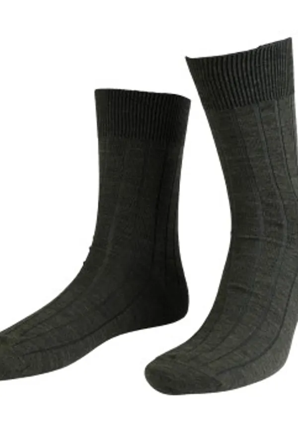 Amanda Christensen Strumpor Grade Wide Rib Ankle Socks Oliv Strl 39/42
