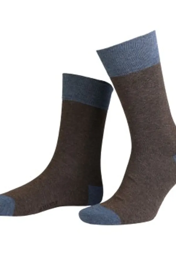 Amanda Christensen Strumpor True Contrast Ankle Sock Brun Strl 43/46