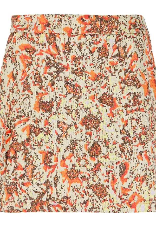 AMBUSH blommig minikjol i jacquard - Neutral