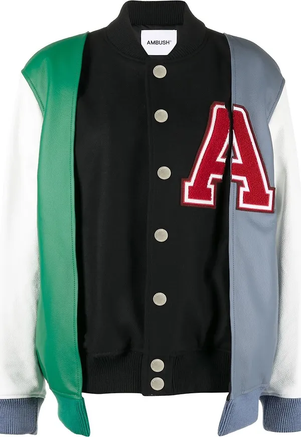 AMBUSH collegejacka med lagerdesign - Svart
