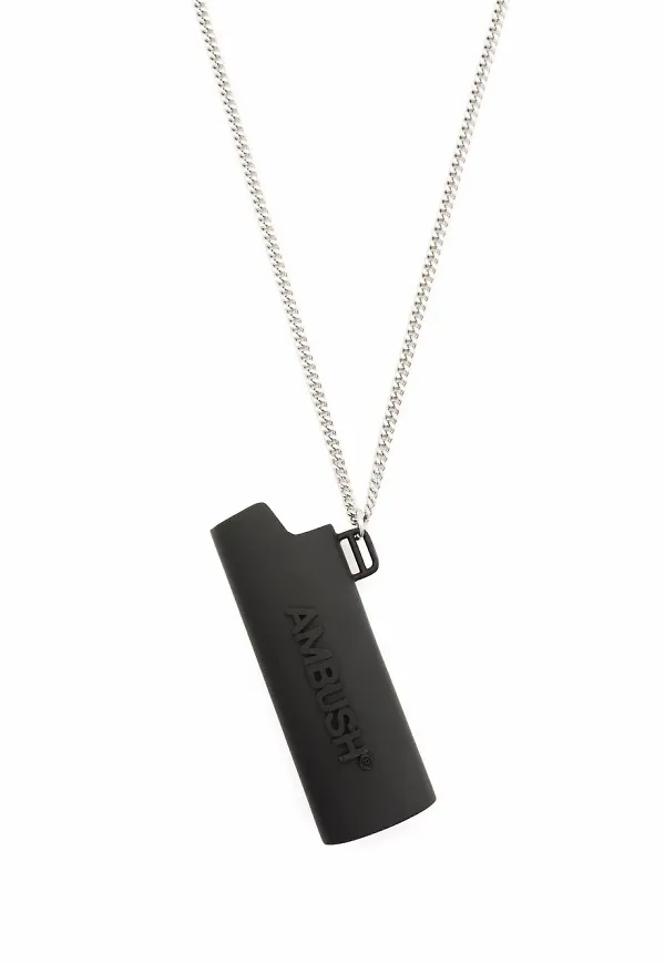 AMBUSH halsband med logotyp - Silverfärgad