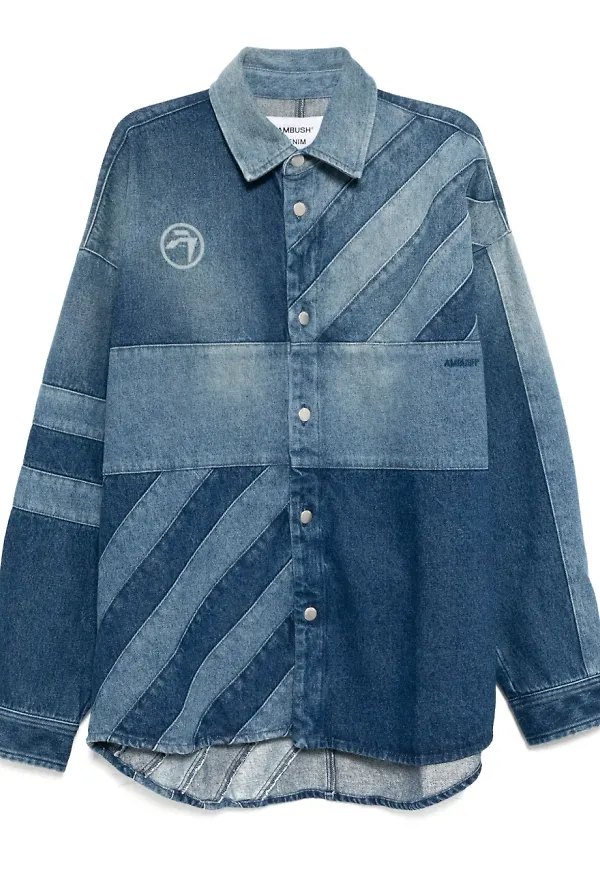 AMBUSH jeansskjorta - Blå