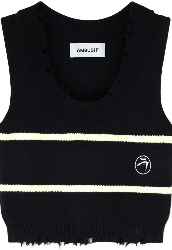 AMBUSH stickad topp - Svart