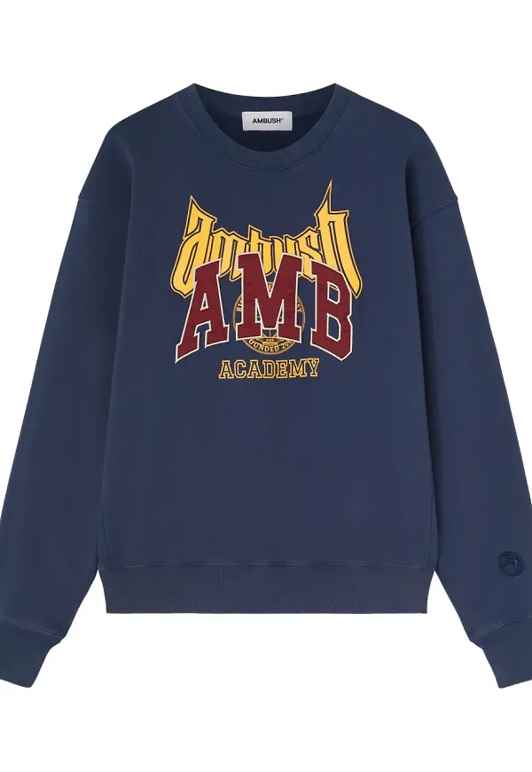 AMBUSH sweatshirt med logotyp - Blå