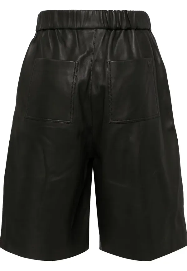 AMI Paris bermudashorts i läder - Grön