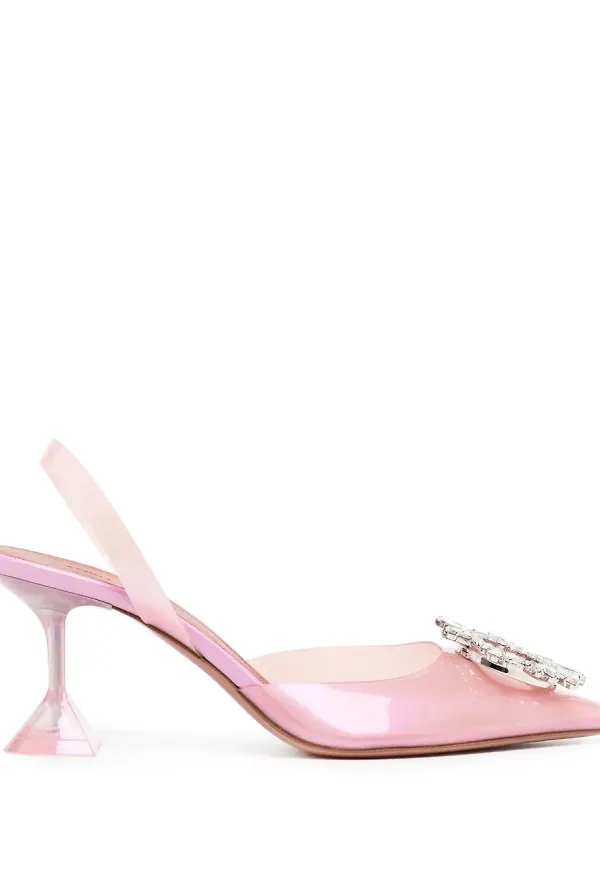 Amina Muaddi Begum 70 mm slingback-pumps - Rosa