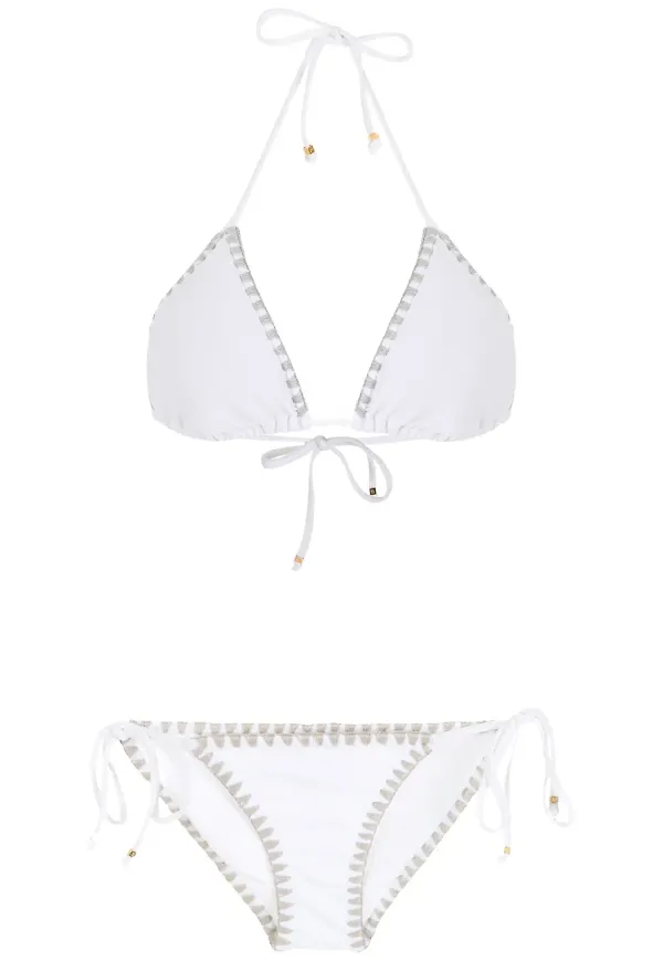 Amir Slama bikini med stygndetalj - Vit