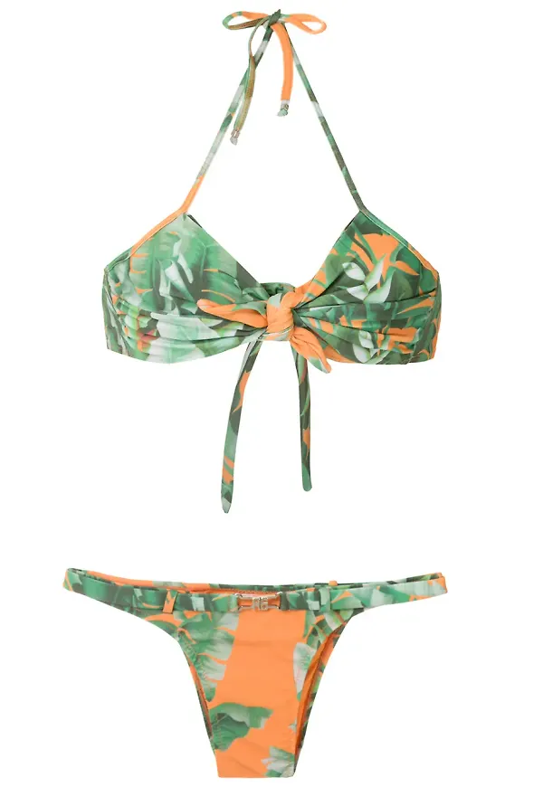 Amir Slama blommig bikini - Grön