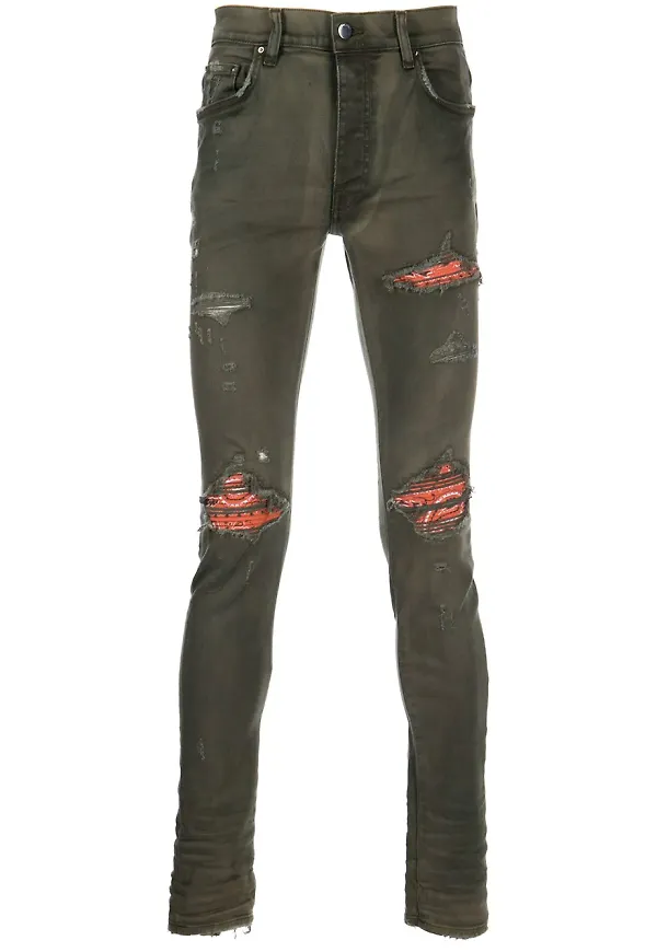 AMIRI Bandana Star skinny-jeans - Grön