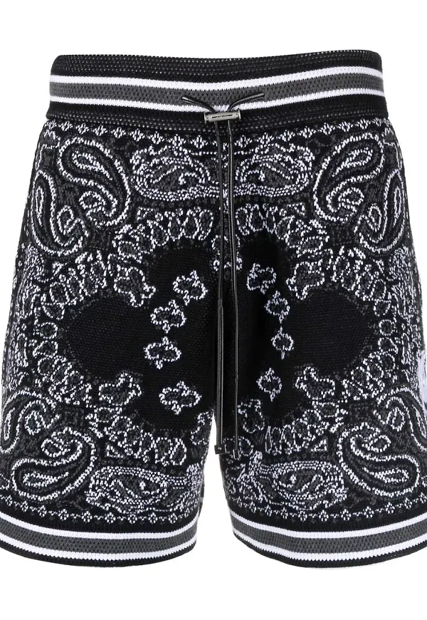 AMIRI Bandana träningsshorts - Svart