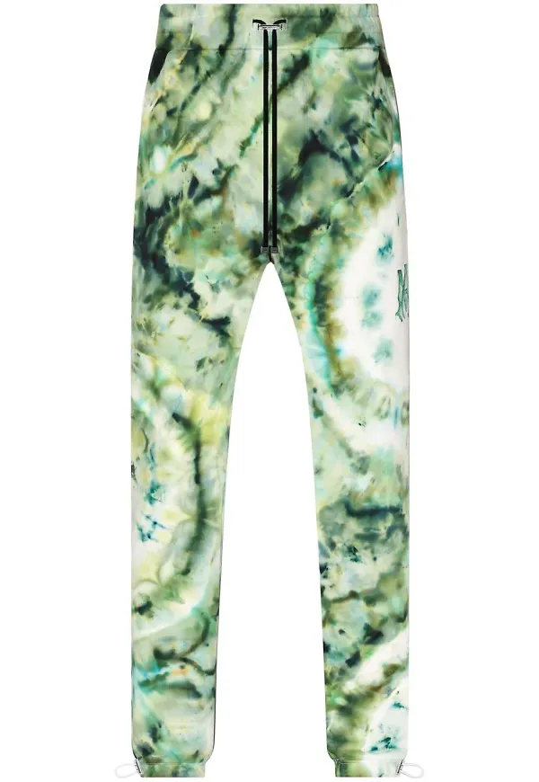 AMIRI batikfärgade sweatpants - Grön