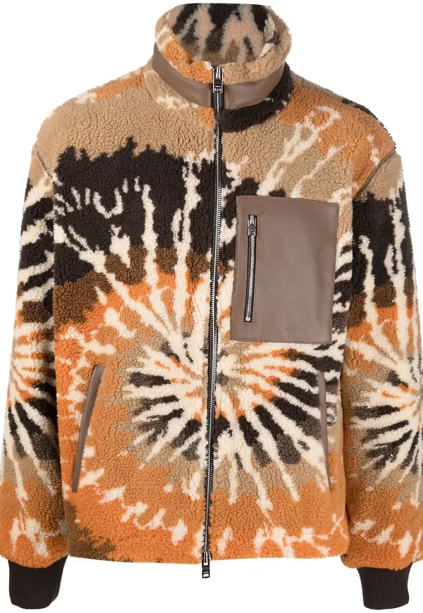 AMIRI batikmönstrad fleecejacka - Orange