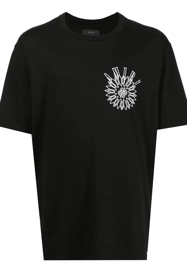 AMIRI blommig t-shirt - Svart