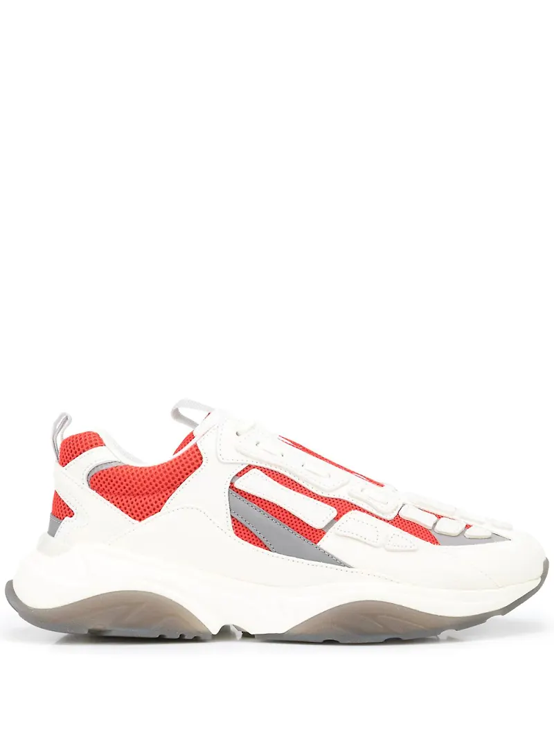 AMIRI Bone Runner låga sneakers med snörning - Röd