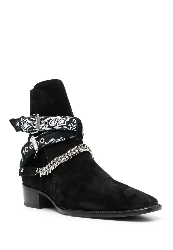AMIRI buckle-detail 40mm suede boots - Svart