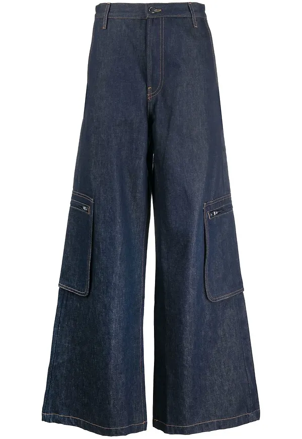 AMIRI cargojeans med vida ben - Blå