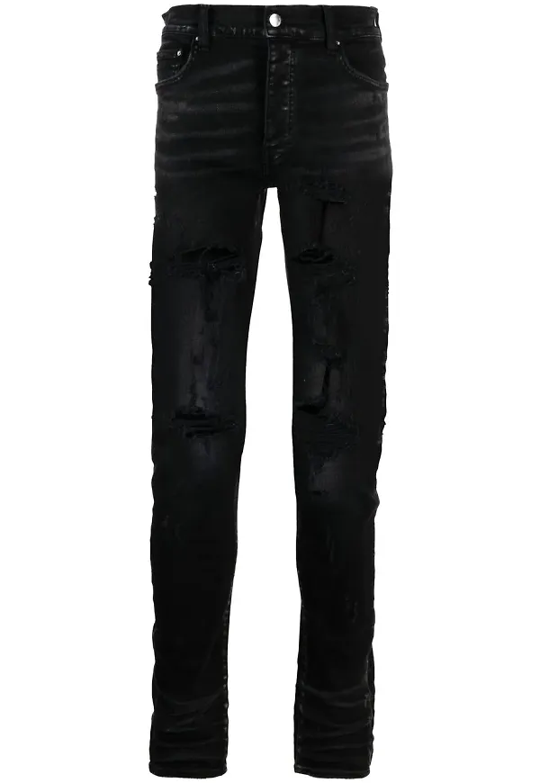 AMIRI distressed skinny jeans - Svart