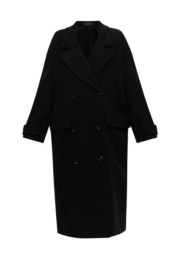 Amiri Double-breasted coat Svart, Dam