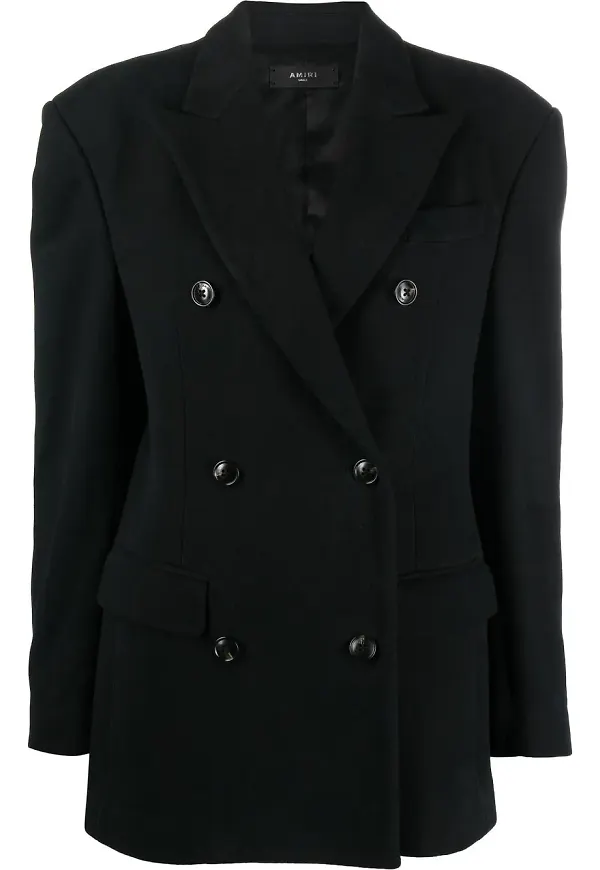 AMIRI dubbelknäppt blazer - Svart