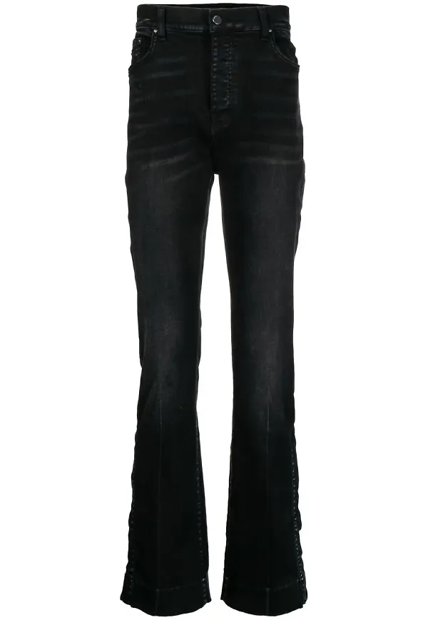 AMIRI flare-jeans med sliten effekt - Svart