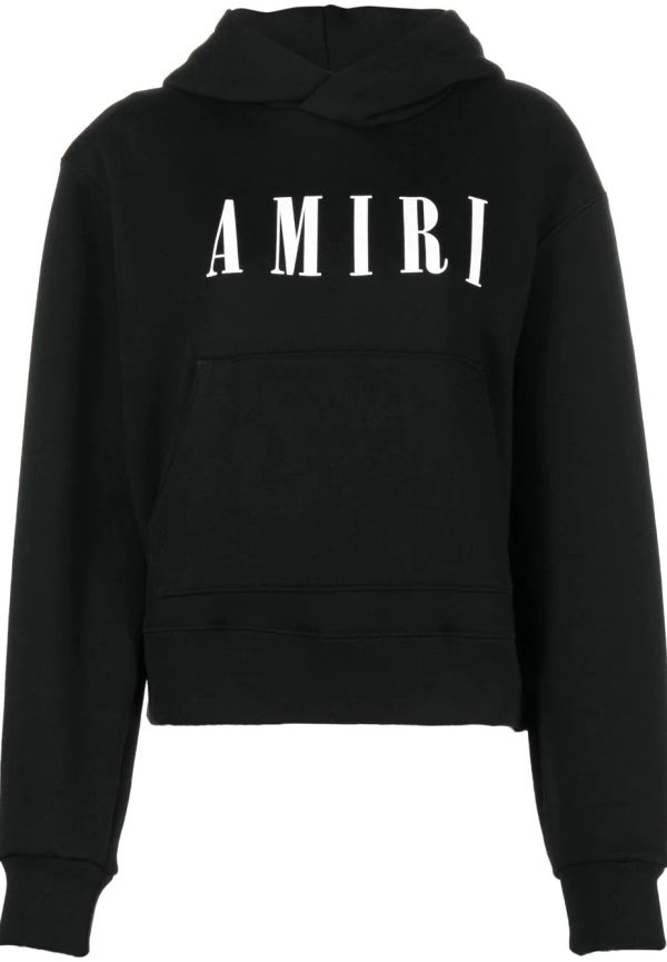 AMIRI hoodie med logotyp - Svart