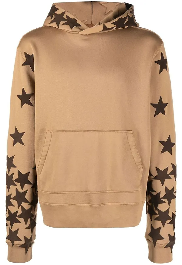 AMIRI hoodie med stjärnmärke - Brun